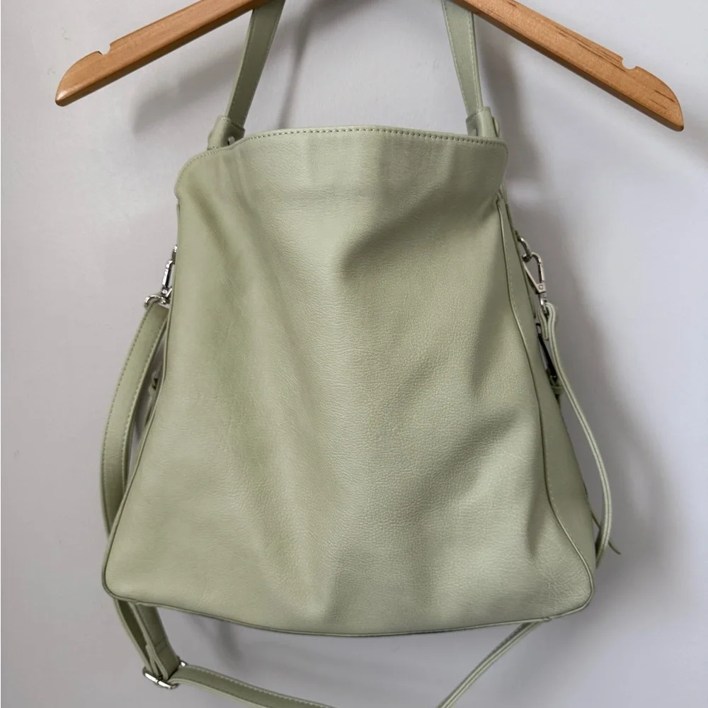 K Carroll Green Vegan Leather Hobo and Crossbody Purse